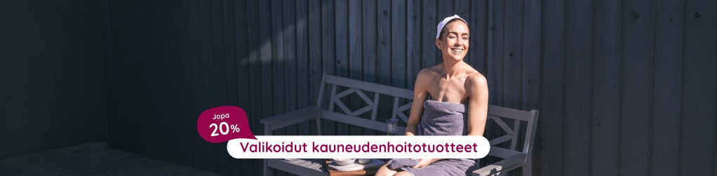 Valikoidut kauneudenhoitotuotteet jopa 20 %
